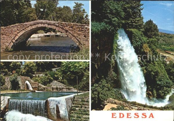 Edessa Wasserfall Brücke