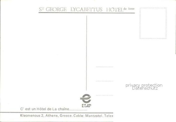 Athen Griechenland St. George Lycabettus Hotel – Bild 2