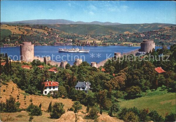 Istanbul Constantinopel Güzellikleri Rumehisar Bosphorus Dampfe