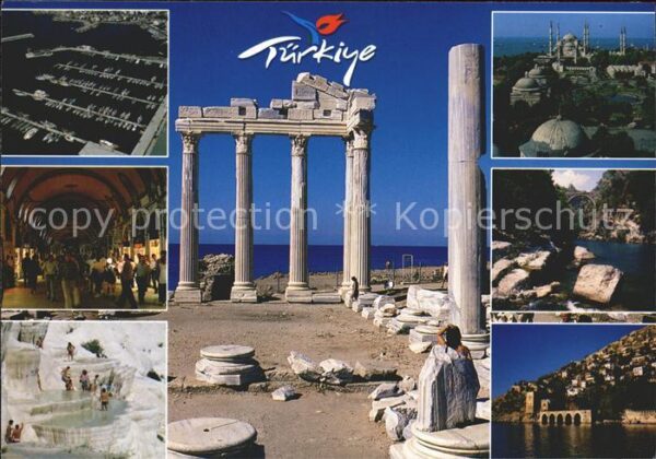 Tuerkei Turkey Ruine Moschee Markt Hafen