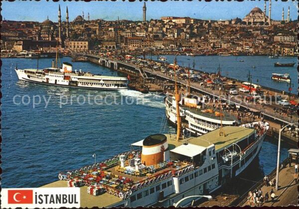 Istanbul Constantinopel Galata-Brücke neue Moschee Süleymaniye