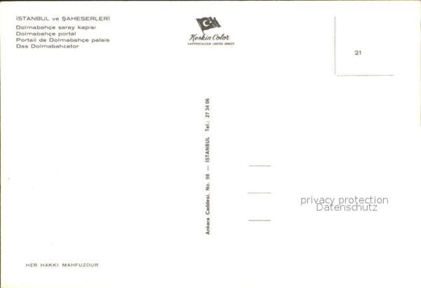 Istanbul Constantinopel Dolmabahcetor – Bild 2