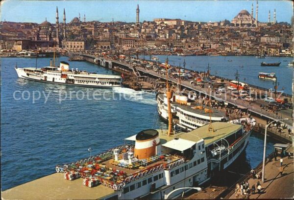 Istanbul Constantinopel Galata-Brücke neue Moschee Süleymaniye
