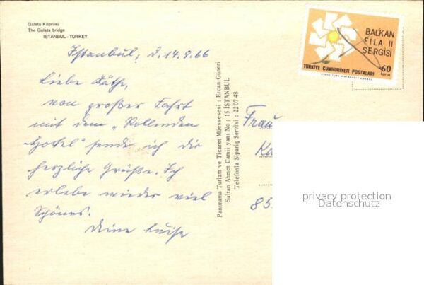 Istanbul Constantinopel Galata Bridge Dampfer – Bild 2