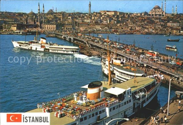 Istanbul Constantinopel Galata Brücke neue Moschee Süleymaniye