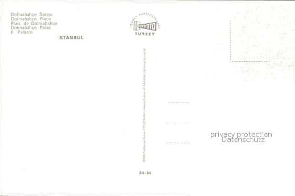 Istanbul Constantinopel Dolmabahce Palas – Bild 2
