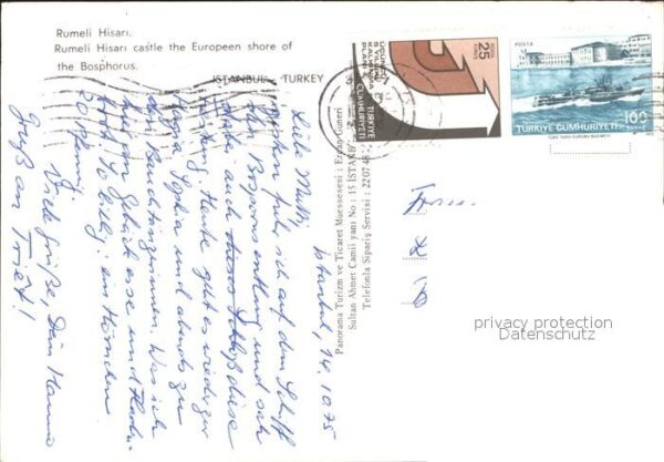 Istanbul Constantinopel Rumeli Hisari castle Europeen shore Bos – Bild 2