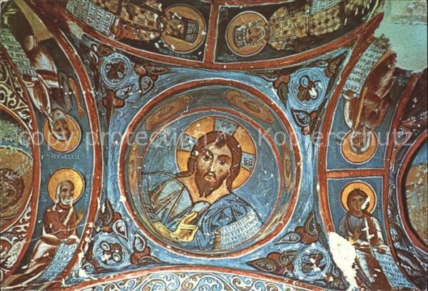 Goereme Nevsehir Christ Pantocrator Fresque Byzantine Eg