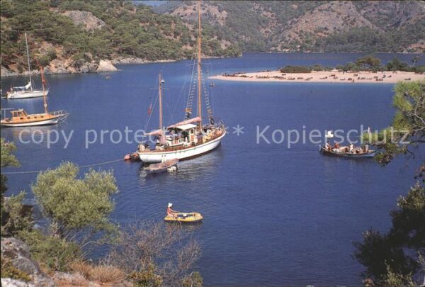 Fethiye Tuerkei Turkey Mugla Ölüdeniz Segelboot Boot Bucht