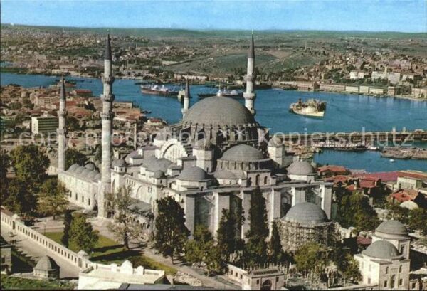 Istanbul Constantinopel Minaret Soliman Golden Horn