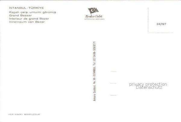 Istanbul Constantinopel Innenraum Bazar – Bild 2
