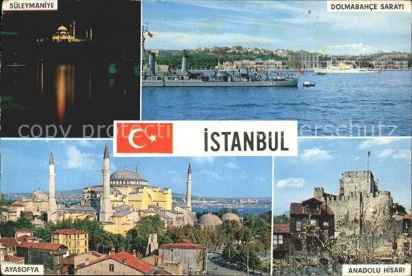 Istanbul Constantinopel Süleymaniye Dolmabahce Sarayi Ayasofya