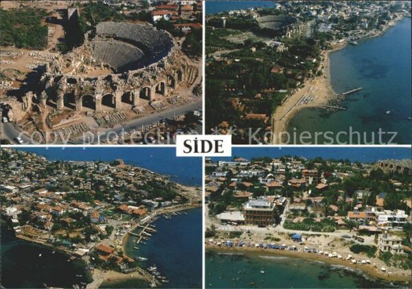 Side Antalya Fliegeraufnahme Stand Theater