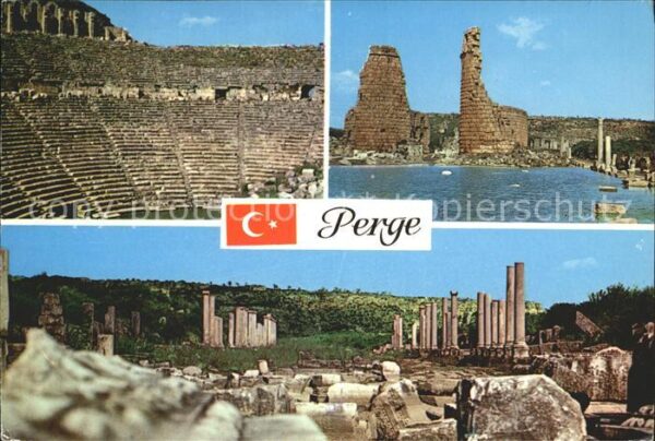 Perge Antalya Theatre Inner Gates Main Collonaded Str