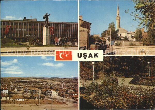 Usak Atatürk Heykeli Burma Camii Sonbahar