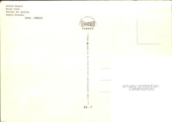 Usak Atatürk Heykeli Burma Camii Sonbahar – Bild 2