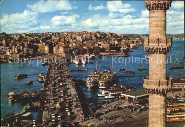 Istanbul Constantinopel Galata Brücke Dampfer Fähre