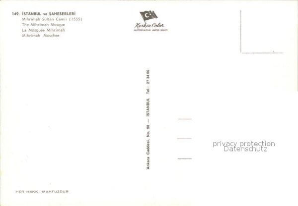 Istanbul Constantinopel Moschee Mihrimah – Bild 2