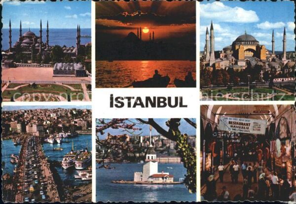Istanbul Constantinopel Moschee Galata Brücke Markt