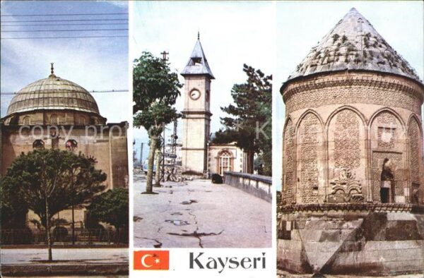 Kayseri Kursunlu Camii Saat kulesi Döner Kümbet