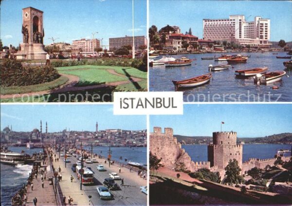 Istanbul Constantinopel Toksim Tarabya Galata Brücke Burg Rumel