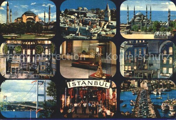 Istanbul Constantinopel Bosphorus Brücke Blaue Moschee Galata B