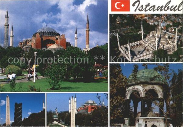 Istanbul Constantinopel St. Sophia Egyptian Obelisk Hippodrome