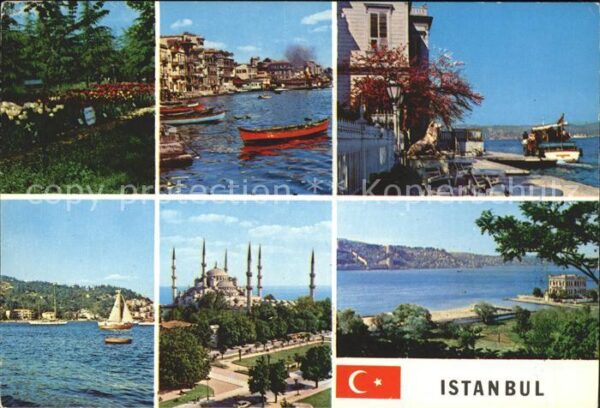 Istanbul Constantinopel Boote Moschee Blume