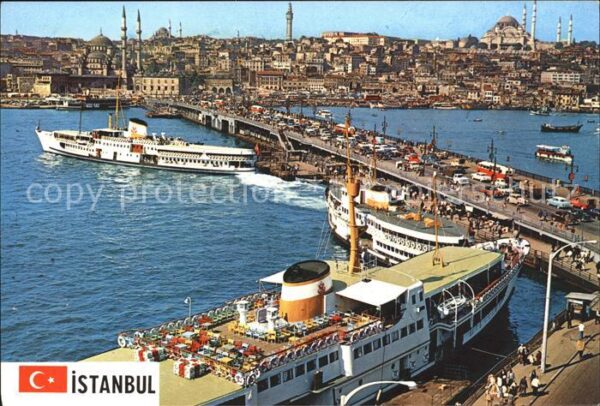 Istanbul Constantinopel Galata Brücke neue Moschee Süleymaniye