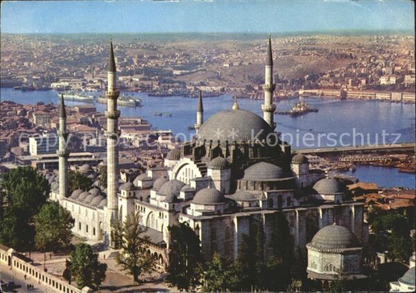 Istanbul Constantinopel Süleymaniye Moschee v. Golden Horn