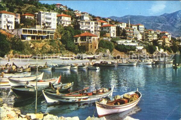 Alanya Hafen Boote Teilansicht