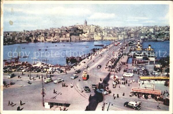 Istanbul Constantinopel Galata Brücke Golden Horn