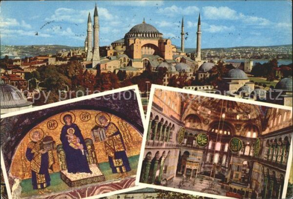 Istanbul Constantinopel St. Sophia Freske Inneres
