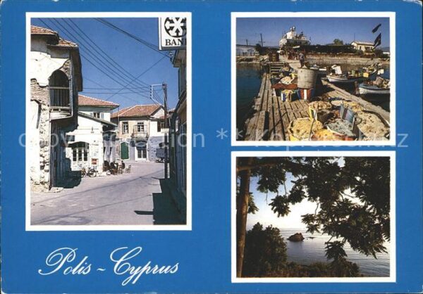 Cyprus Zypern Polis Hafen Strassenansicht