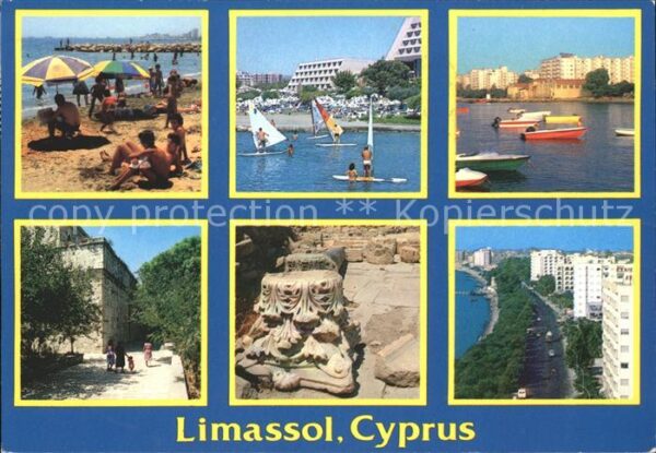 Limassol Segelboote Boote Strand Hotels Ruine