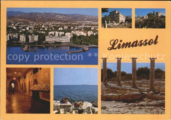 Limassol Fliegeraufnahme Palästra von Salamis Ka