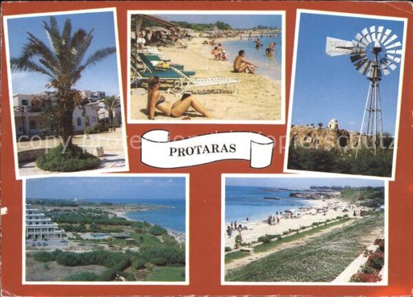 Protaras Cyprus Zypern Strand Palme Hotel