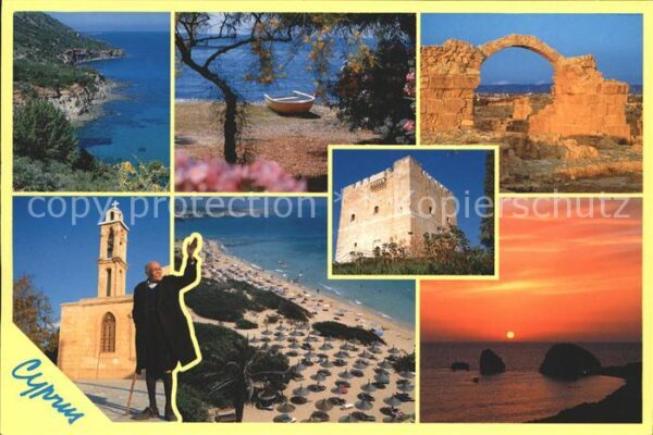 Zypern Cyprus Ruine Castle Strand Kirche