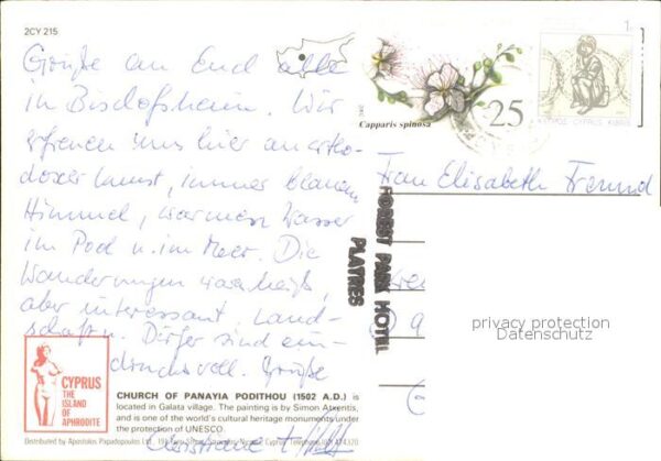 Zypern Cyprus Podithou Church – Bild 2