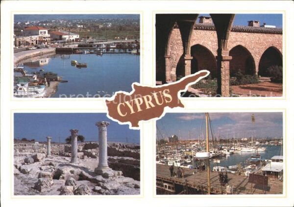 Zypern Cyprus Hafen Segelboote Paphos