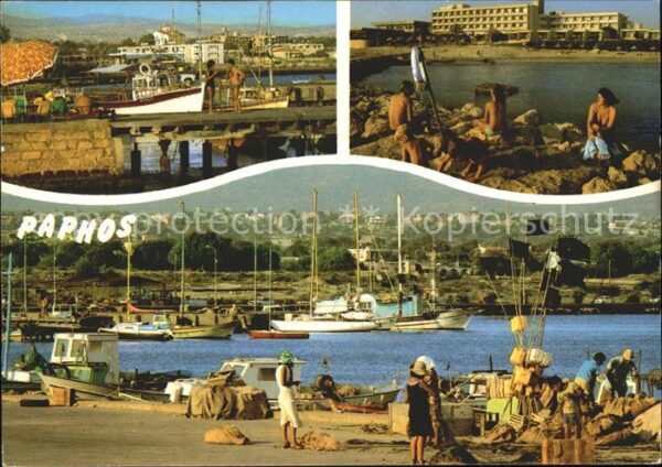 Paphos Hafen Segelboote