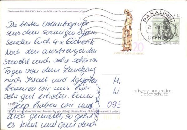 Protaras Cyprus Zypern Fliegeraufnahme Strand Kirche – Bild 2