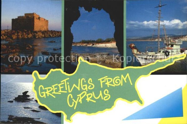Zypern Cyprus Segelboot Strand