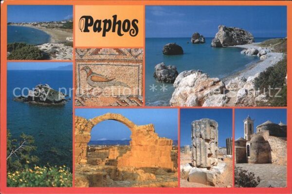 Paphos Ruine Mosaik Strand