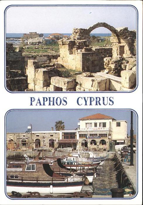 Paphos Ruine Hafen Yacht