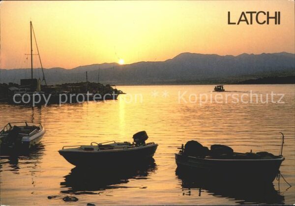 Zypern Cyprus Sonnenaufgang Latchi Boote