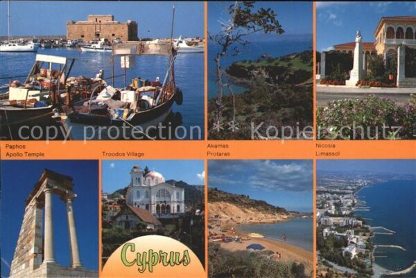 Zypern Cyprus Paphos Apollo Temple Troodos Village Ak