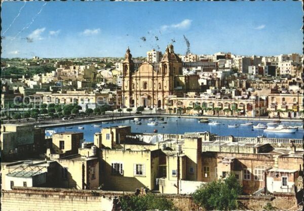 Msida Hafen Yacht Kathedrale