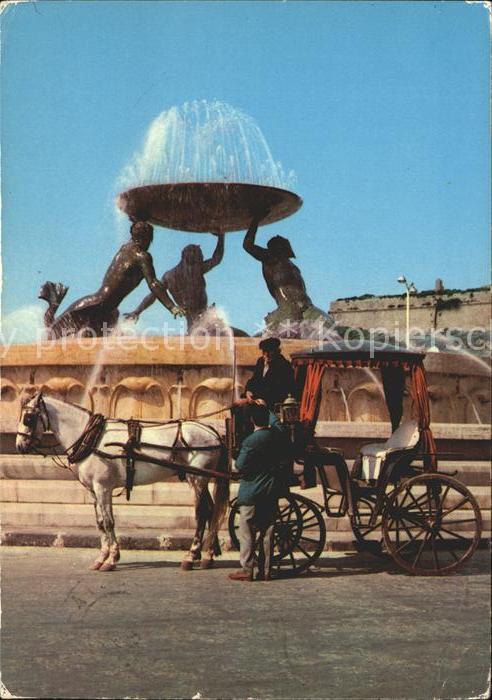 Malta Local Karozzin Triton Fontain