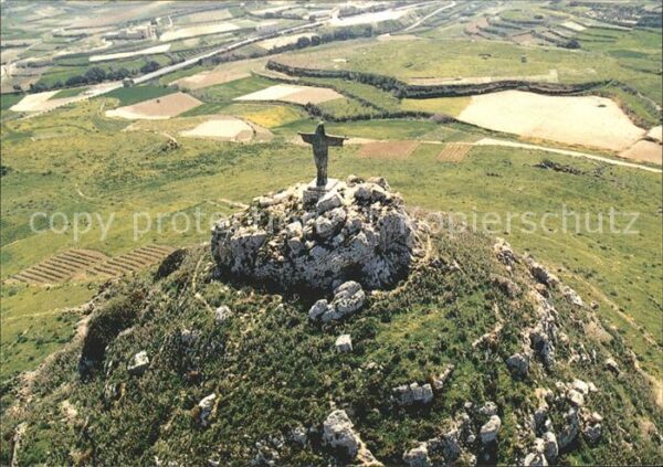 Gozo Malta II-Merzuq Statue Christ Saviour